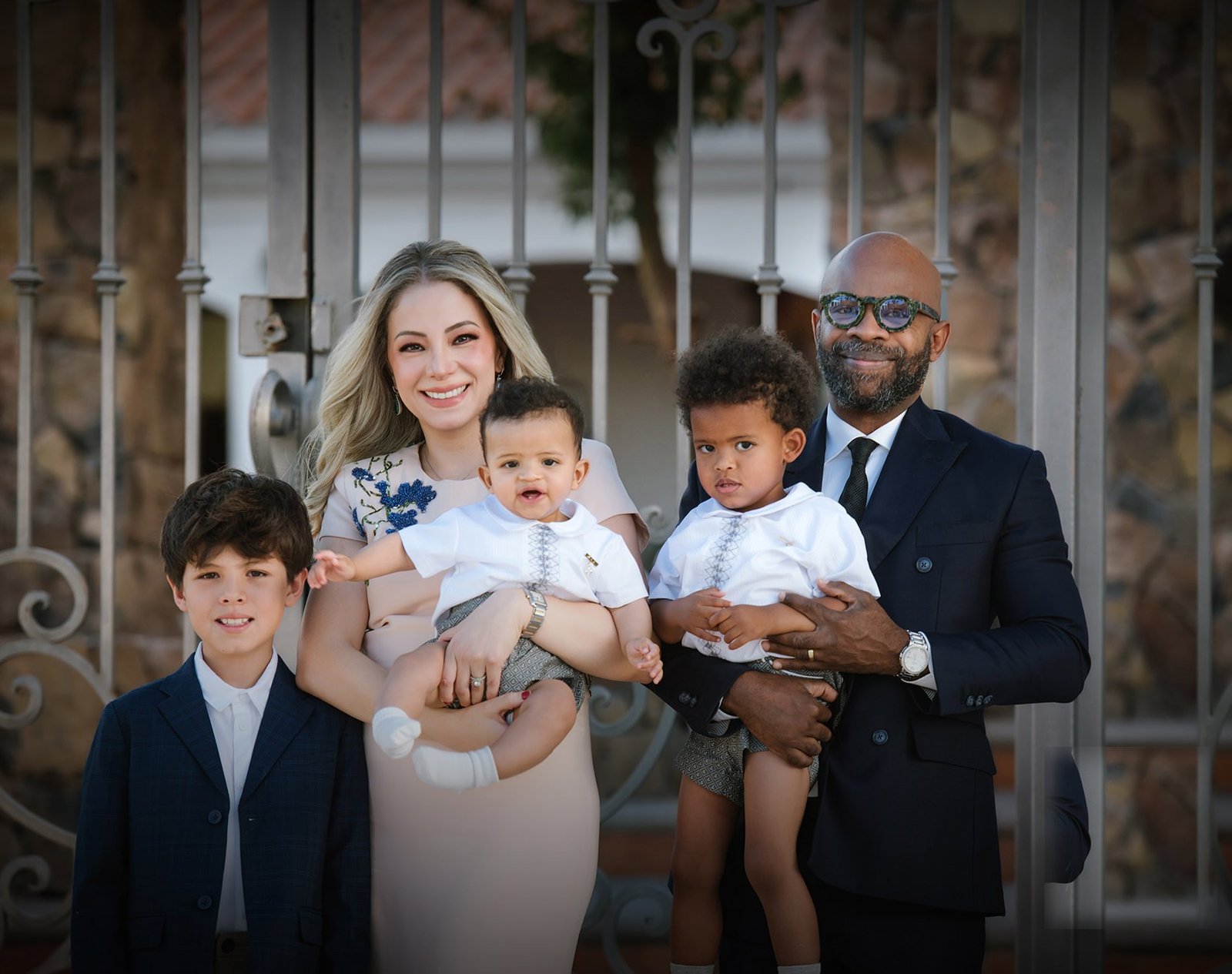 Dr. Showalter Johnson with his family